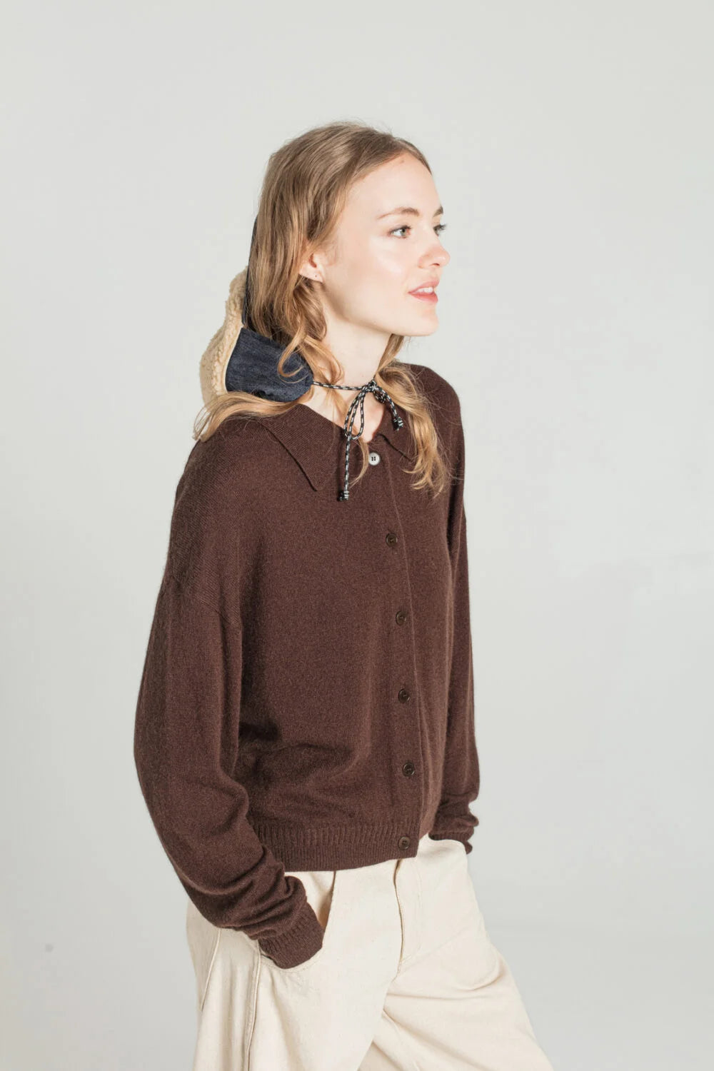 Galmino Cardigan Brown