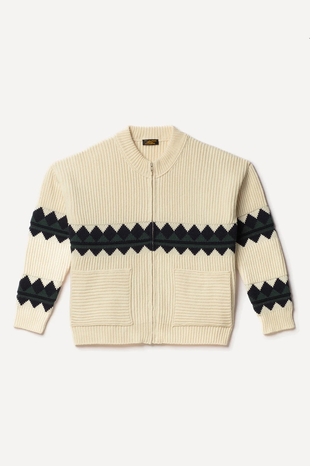 Galdo Jacquard Cardigan Off White