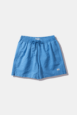 Seersucker Swimsuit Short — LIGHT BLUE