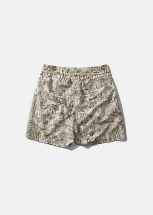 City Swim Shorts — SAND / OLIVE