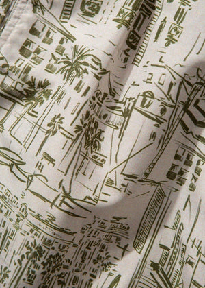 City Swim Shorts — SAND / OLIVE