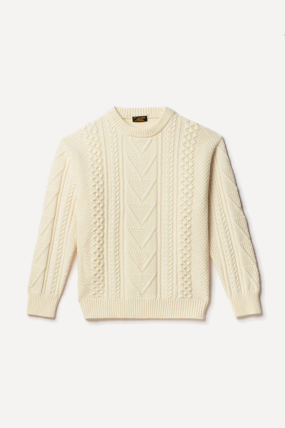 Sandre Cable Sweater White