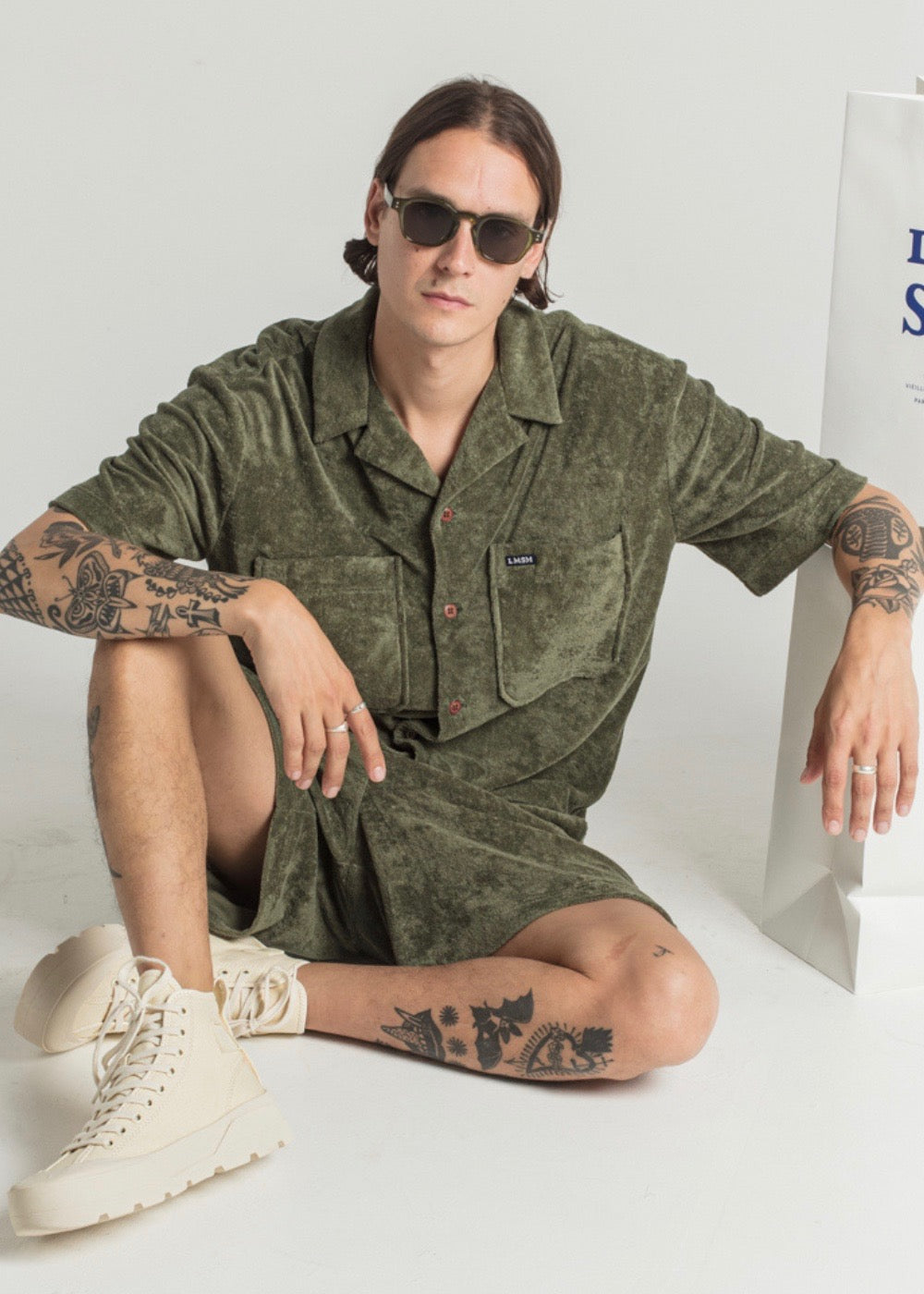 Calfe Sponge Shirt — KHAKI