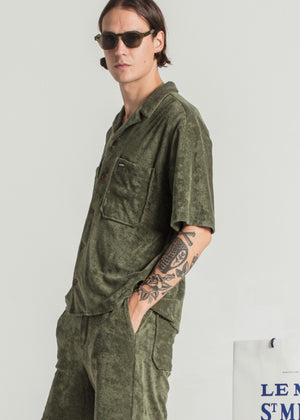 Calfe Sponge Shirt — NAVY