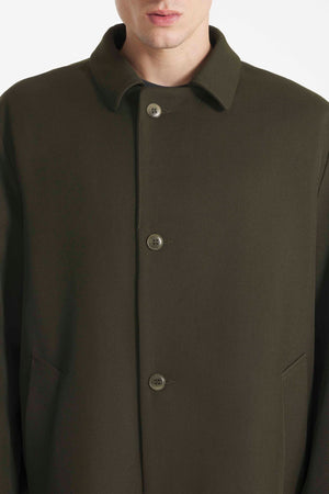 Manfred Wool Trench — KHAKI