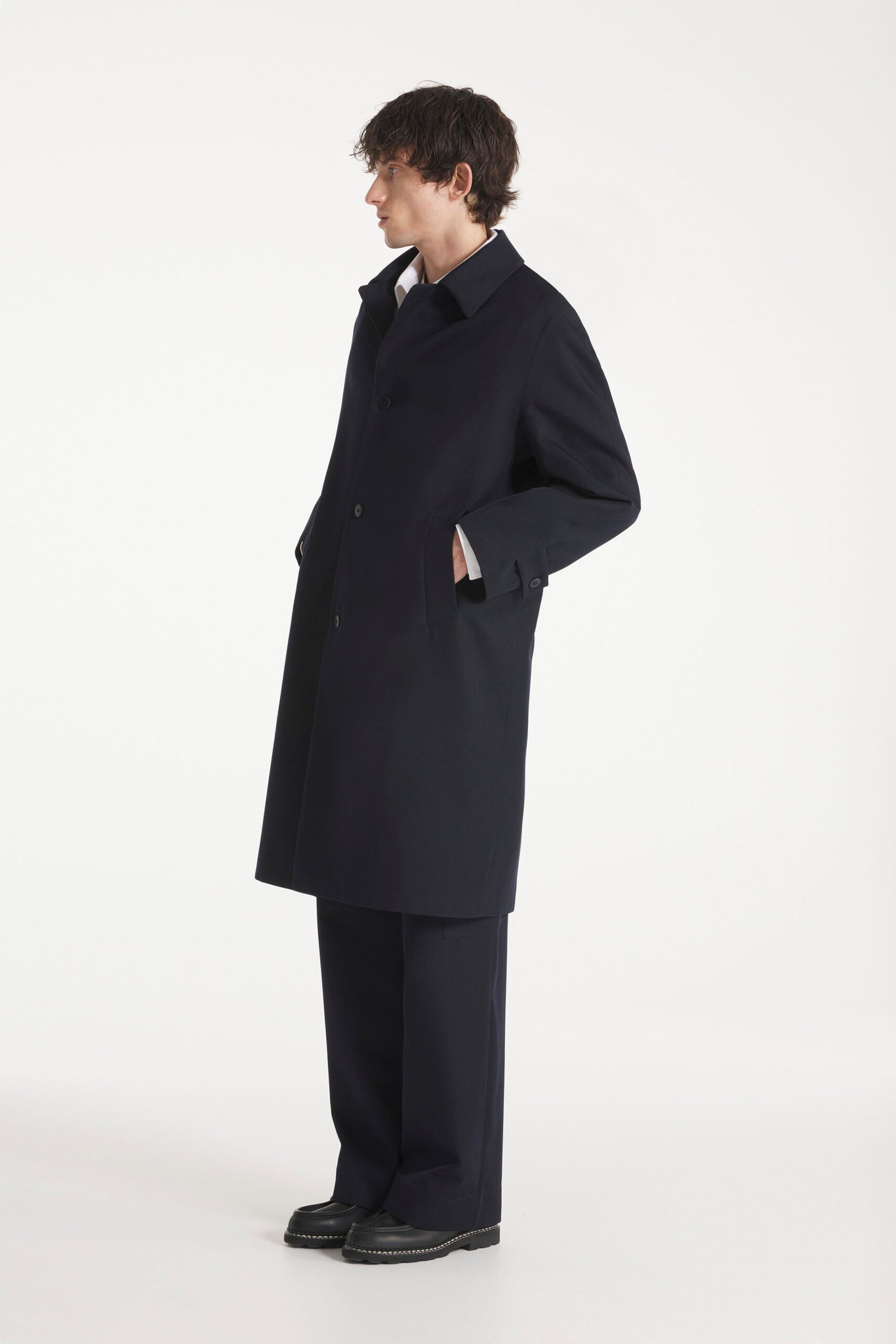 Manfred Wool Trench — NAVY