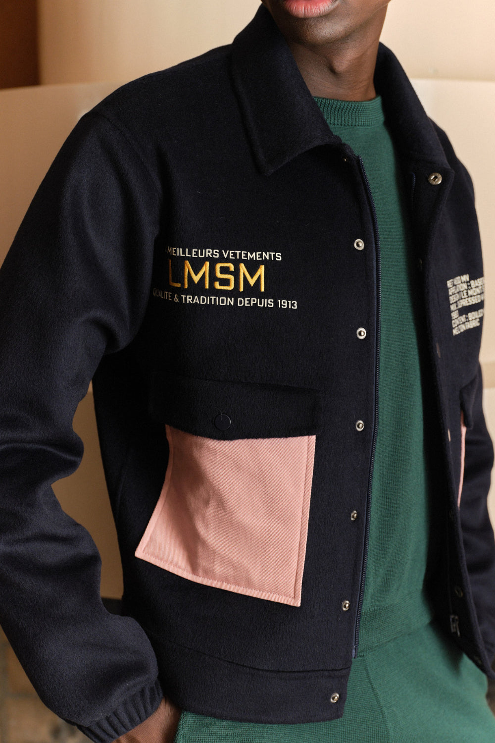 Vandem Fancy Jacket — NAVY