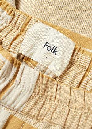 Assembly Drawcord Shorts Jacquard — YELLOW