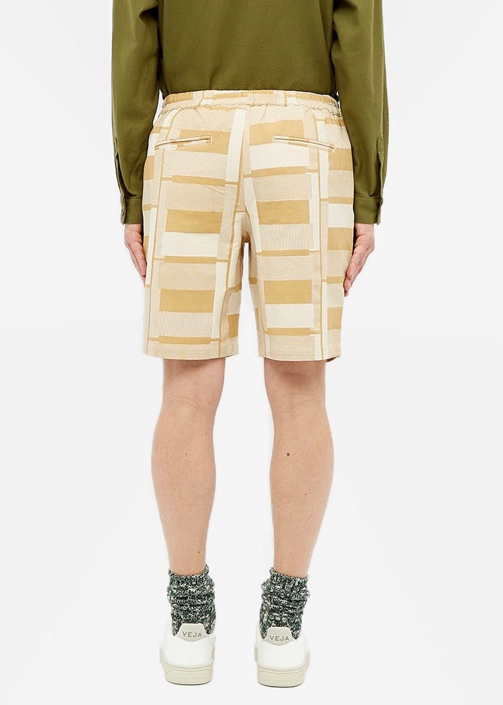 Assembly Drawcord Shorts Jacquard — YELLOW