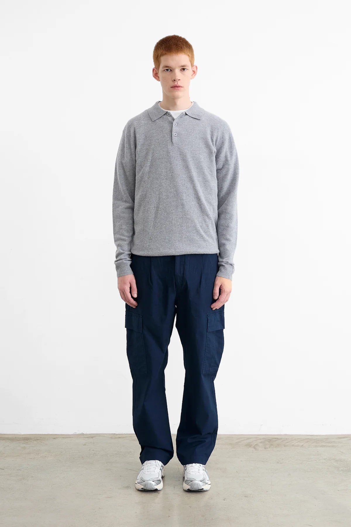 Wool Polo — CHOCOLATE