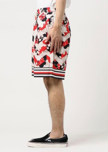 All Over Venice Shorts — RED / BLACK