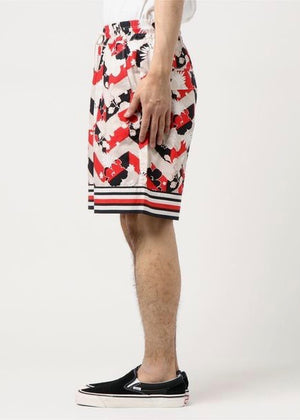 All Over Venice Shorts — RED / BLACK