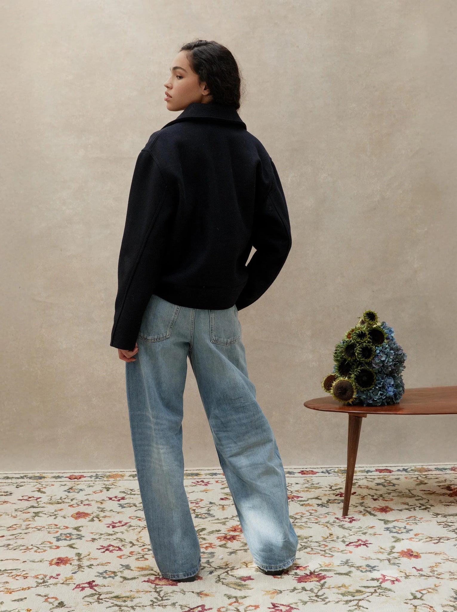 Sculpture Blouson — MIDNIGHT BLUE