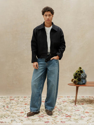 Sculpture Blouson — MIDNIGHT BLUE