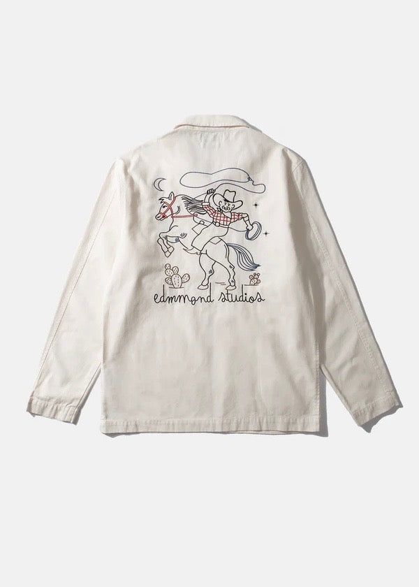Embroidery Jacket — WHITE