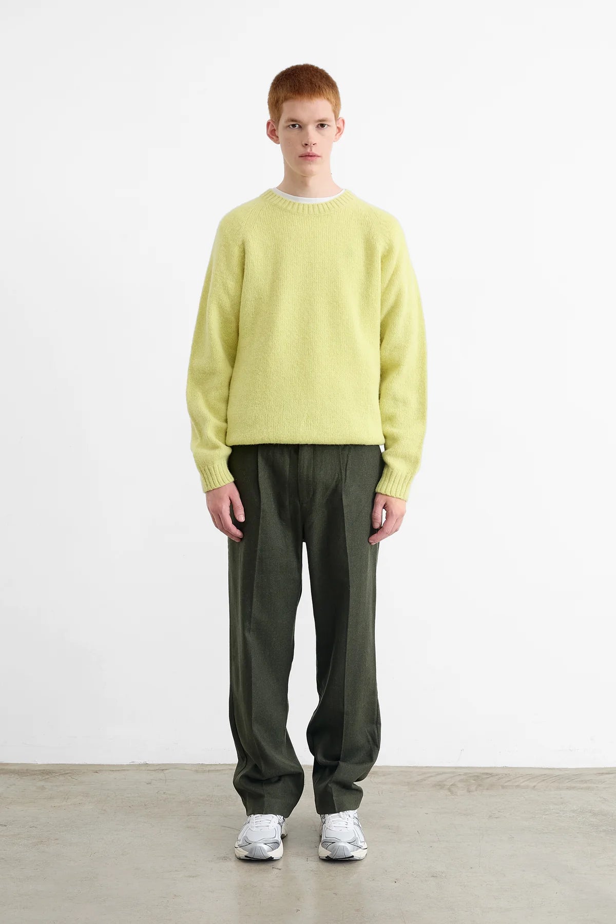 Glasgow crew-neck sweater  — YELLOW