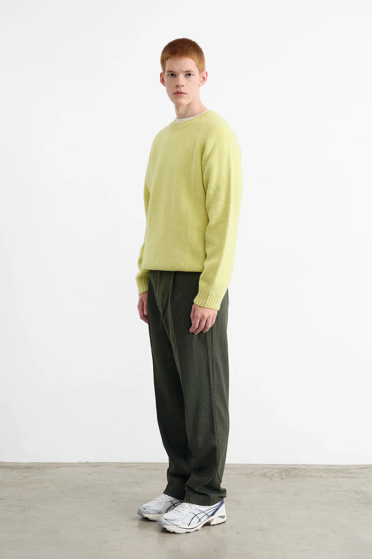 Glasgow crew-neck sweater  — YELLOW