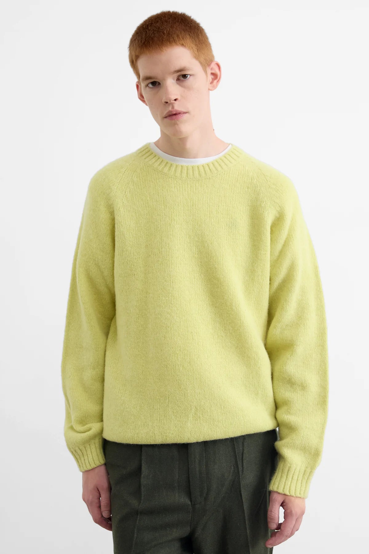 Glasgow crew-neck sweater  — YELLOW