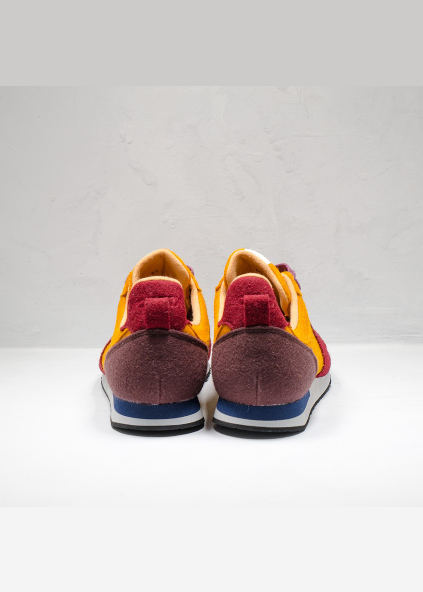 Universal Works Marathon Shoe — PUMPKIN / BURGUNDY/ GRAPE