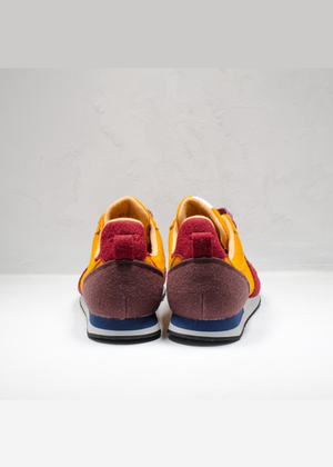 Universal Works Marathon Shoe — PUMPKIN / BURGUNDY/ GRAPE