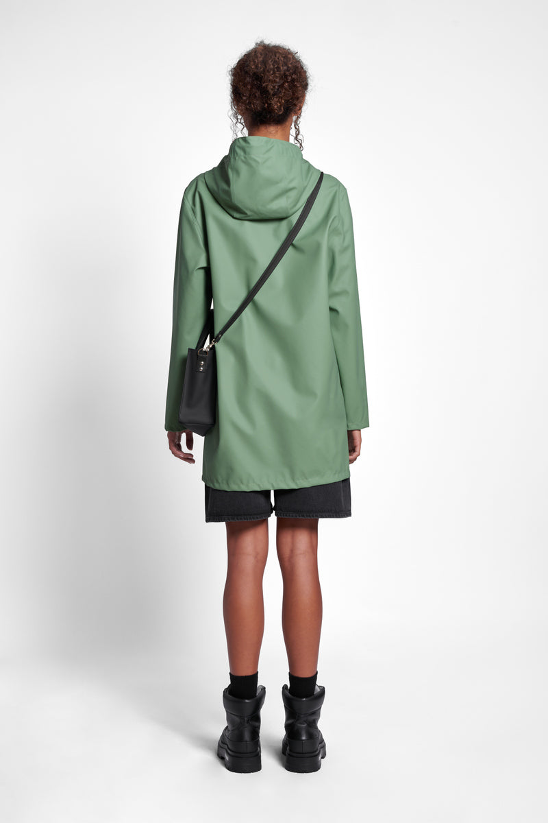 Stockholm Lightweight Zip Raincoat Loden Green