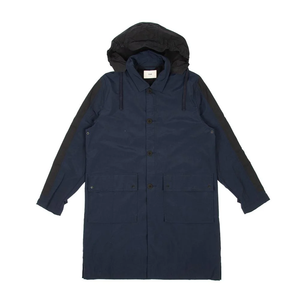 Hooded Mac Coat — NAVY