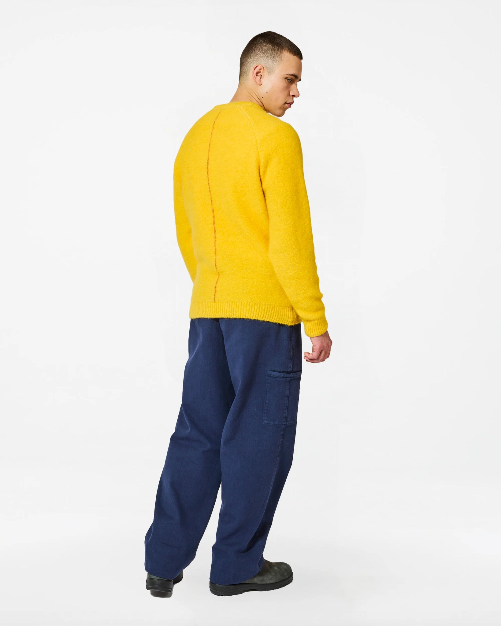 Baby Brett Sweater Alpaca — BRIGHT YELLOW