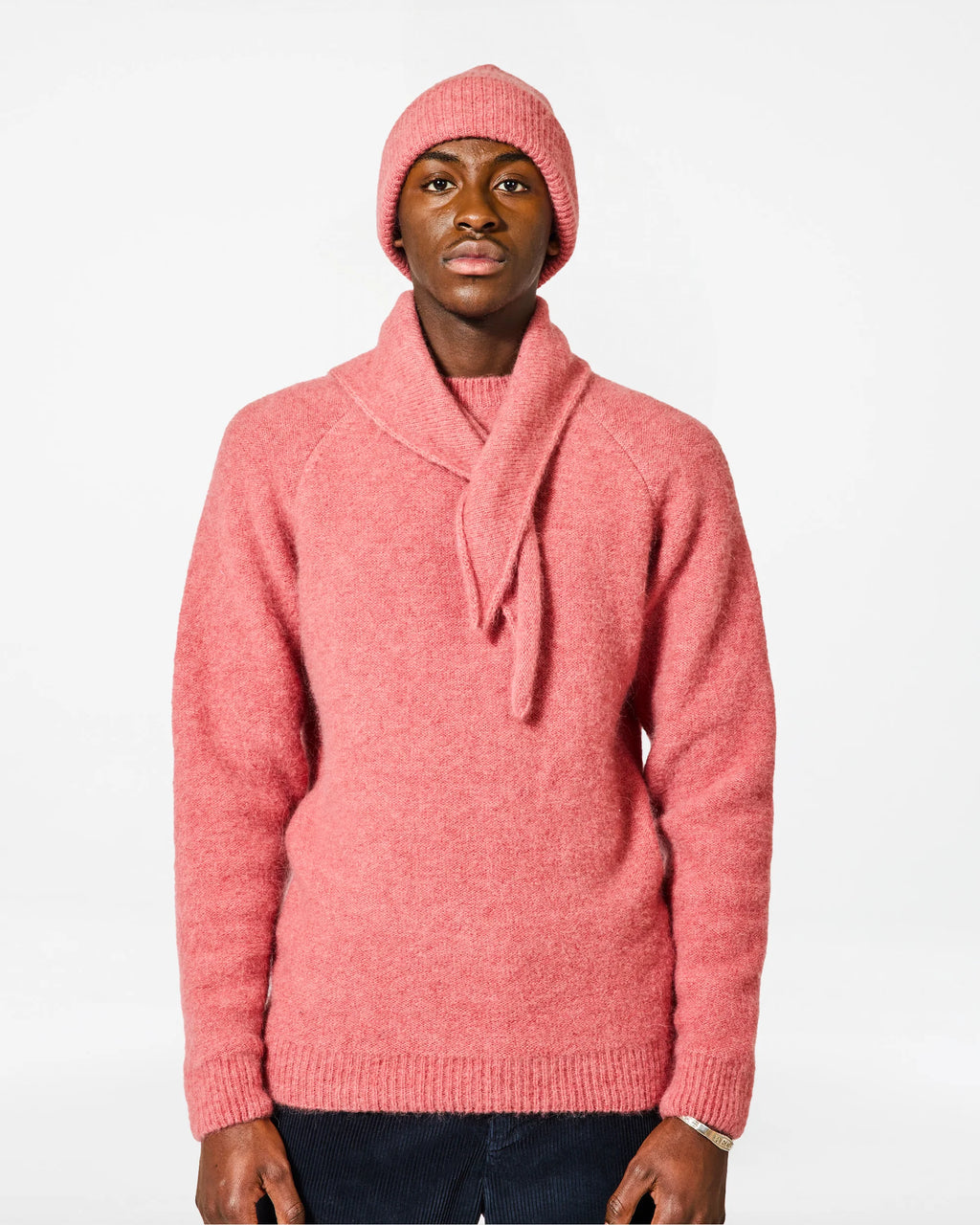 Baby Beanie Hat Alpaca — COSMO PINK