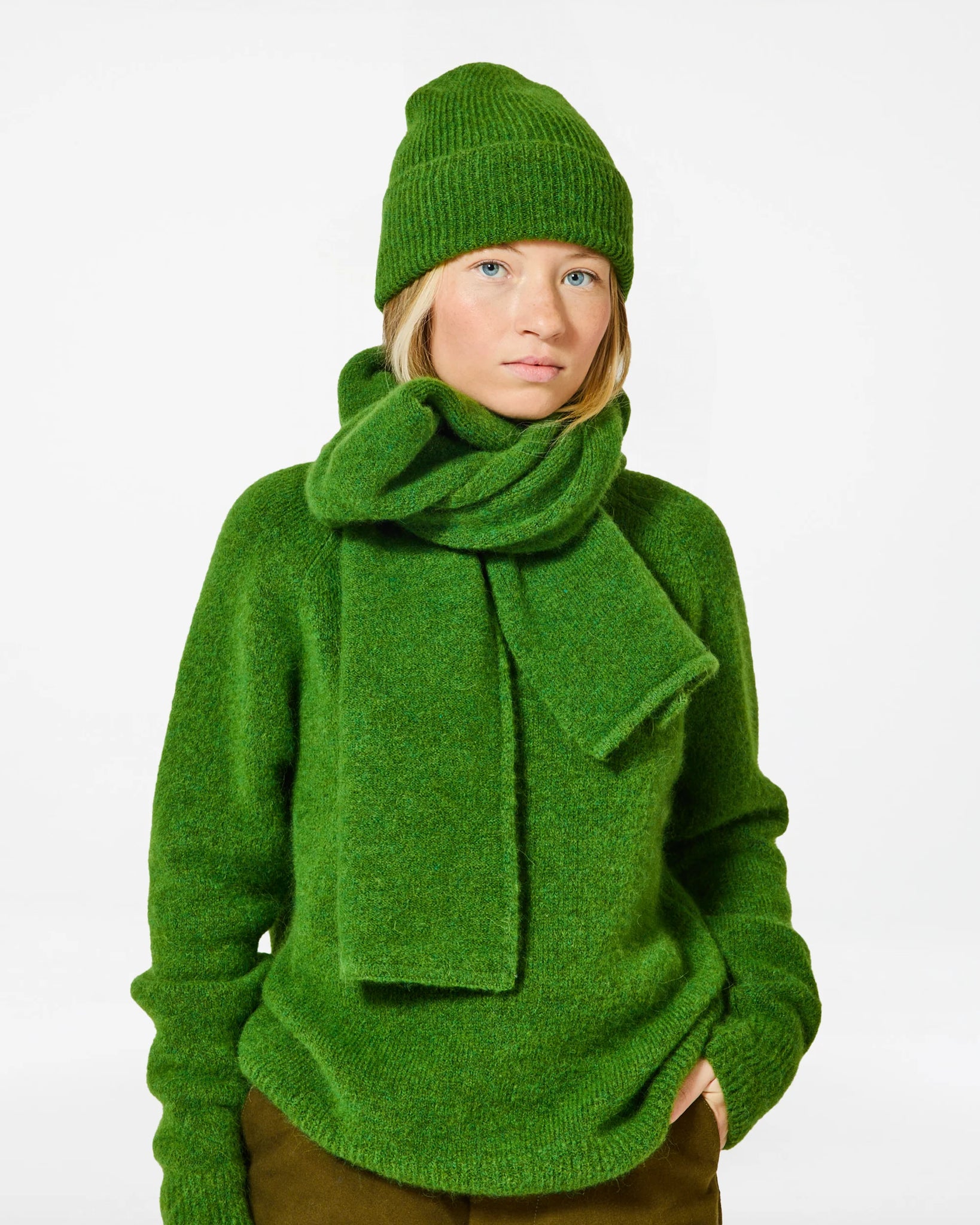 Baby Brett Sweater Alpaca — LUSH GREEN
