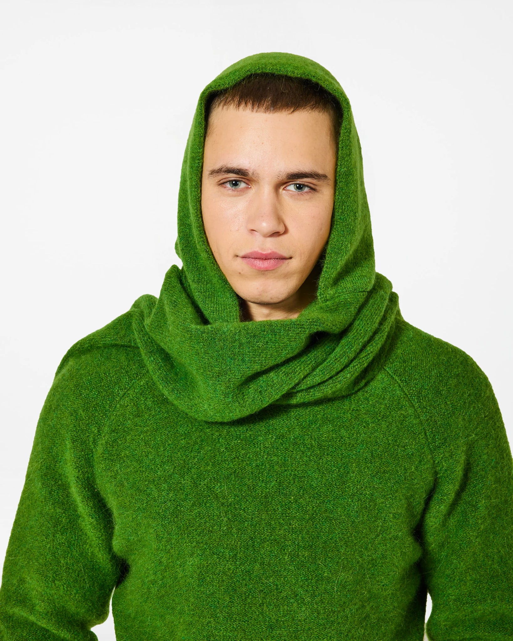 Baby Integrated Hood and Scarf — LUSH GREEN
