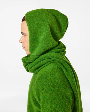 Baby Integrated Hood and Scarf — LUSH GREEN