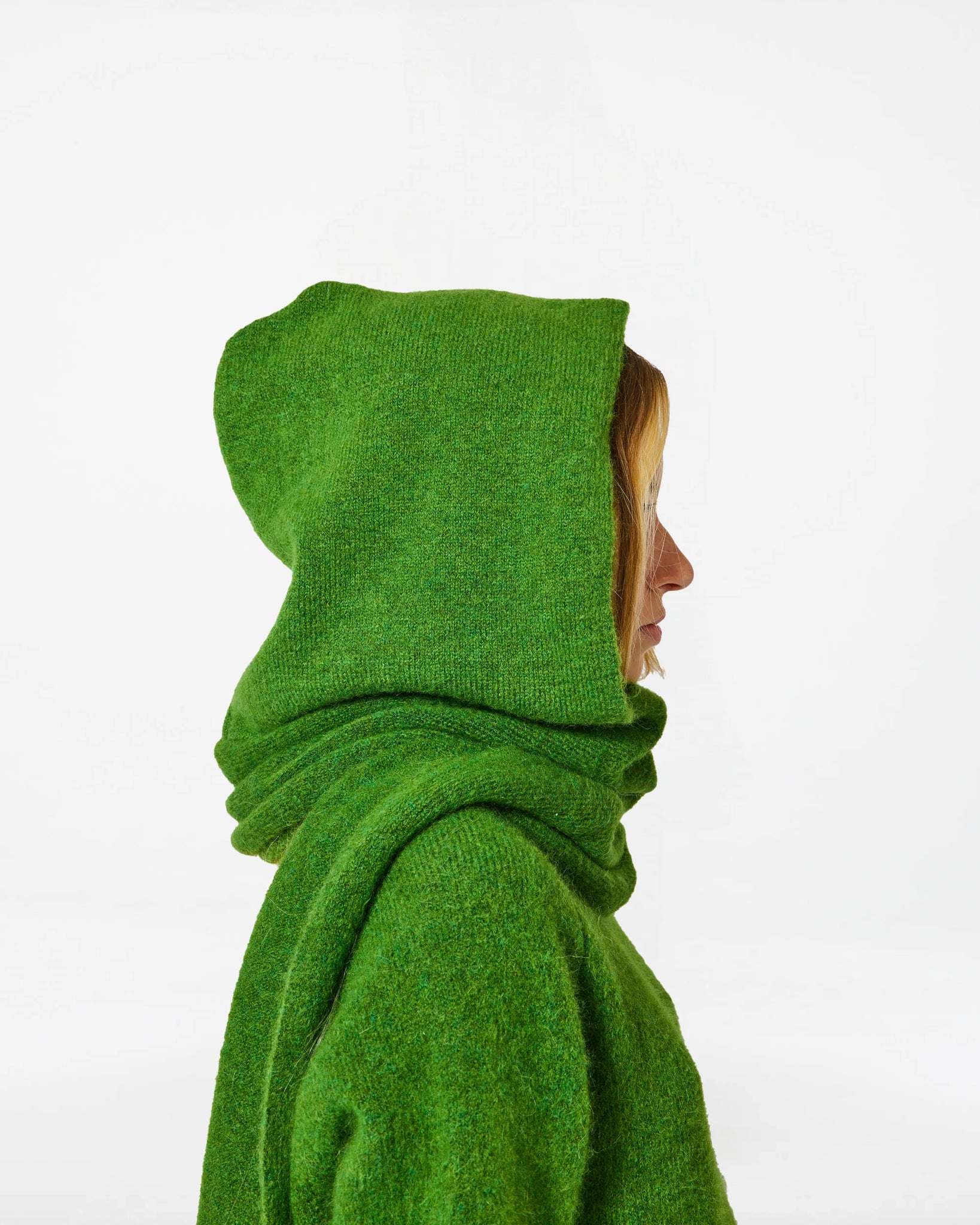 Baby Integrated Hood and Scarf — LUSH GREEN