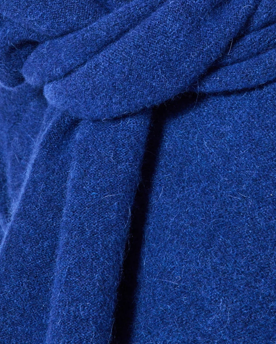 Baby Integrated Hood and Scarf — DARK BLUE