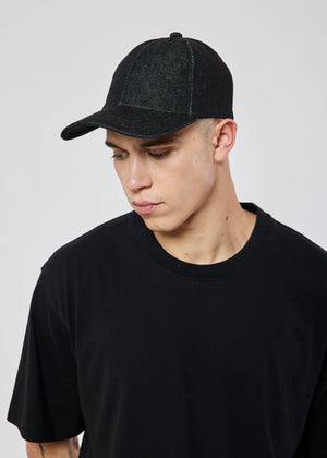 Barry Katz Denim Cap — BLACK