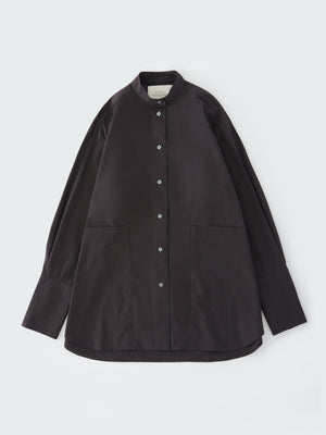 Beek Powder Cotton Shirt - Black Grape