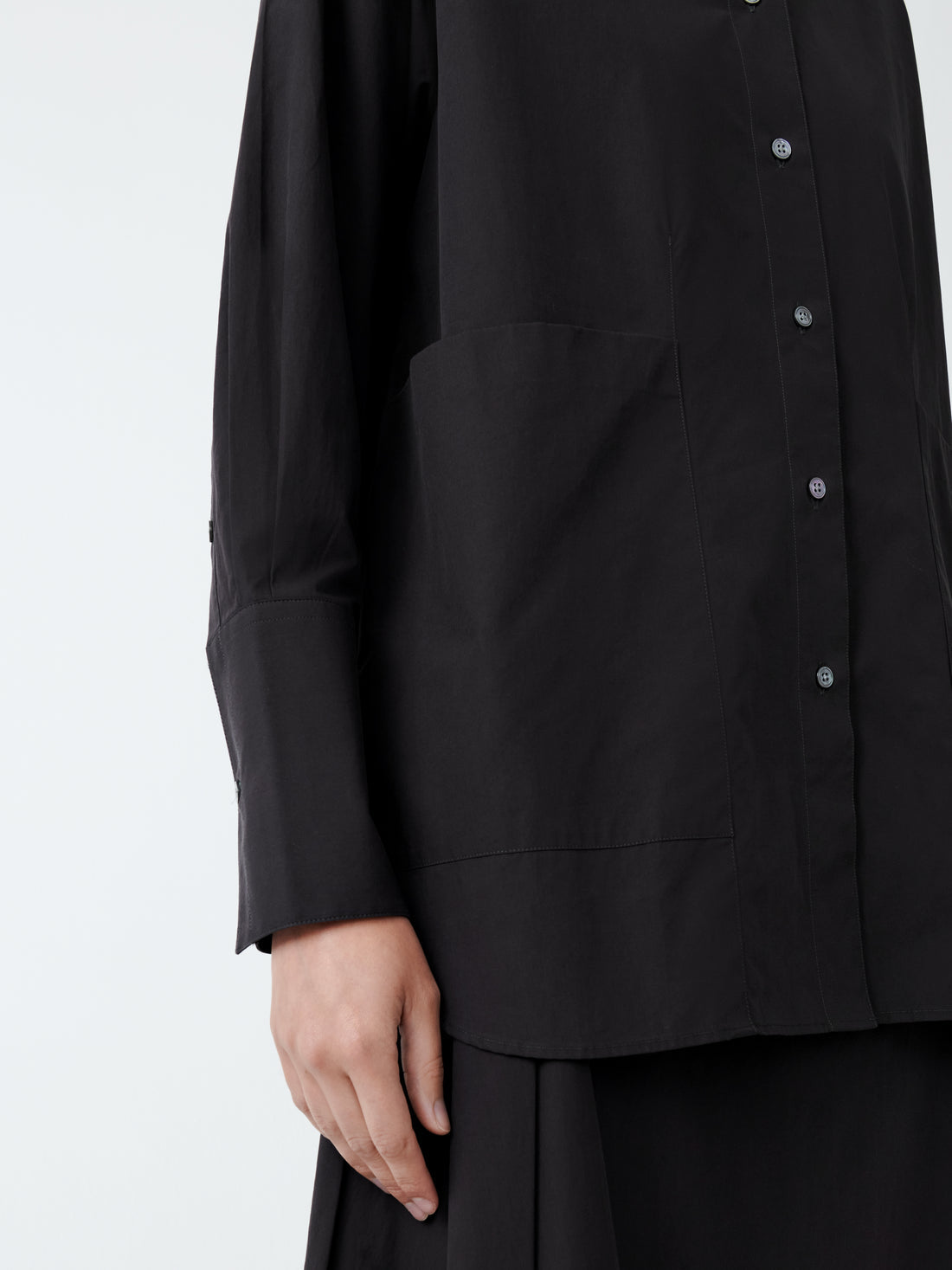 Beek Powder Cotton Shirt - Black Grape