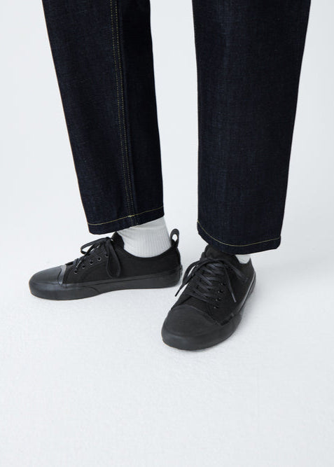 Byrd Rubberised Canvas Shoe — DARKEST NAVY