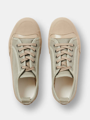 Byrd Rubberised Canvas Shoe — KHAKI