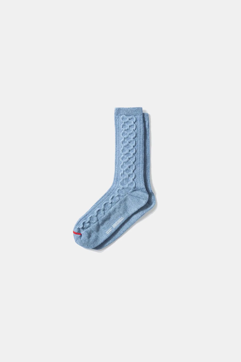 Cable Knit Socks — STEEL BLUE