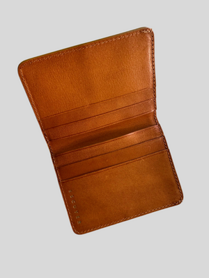 Slim Leather Wallet Horizontal — MUSTARD / KHAKI