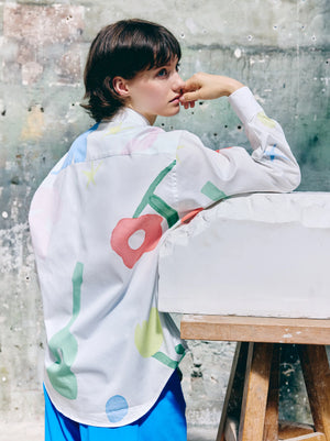 Watercolour Shirt — WHITE MULTI