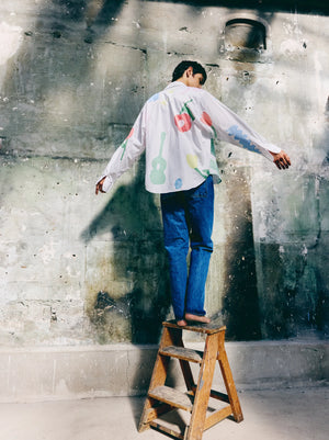 Watercolour Shirt — WHITE MULTI