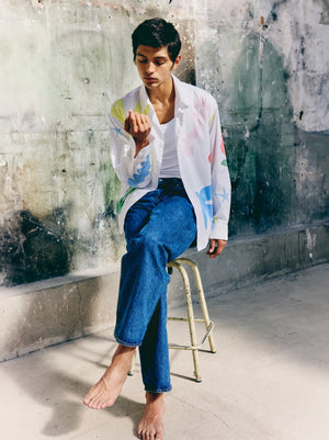 Watercolour Shirt — WHITE MULTI