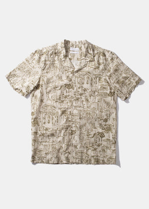 City Shirt —  SAND / OLIVE