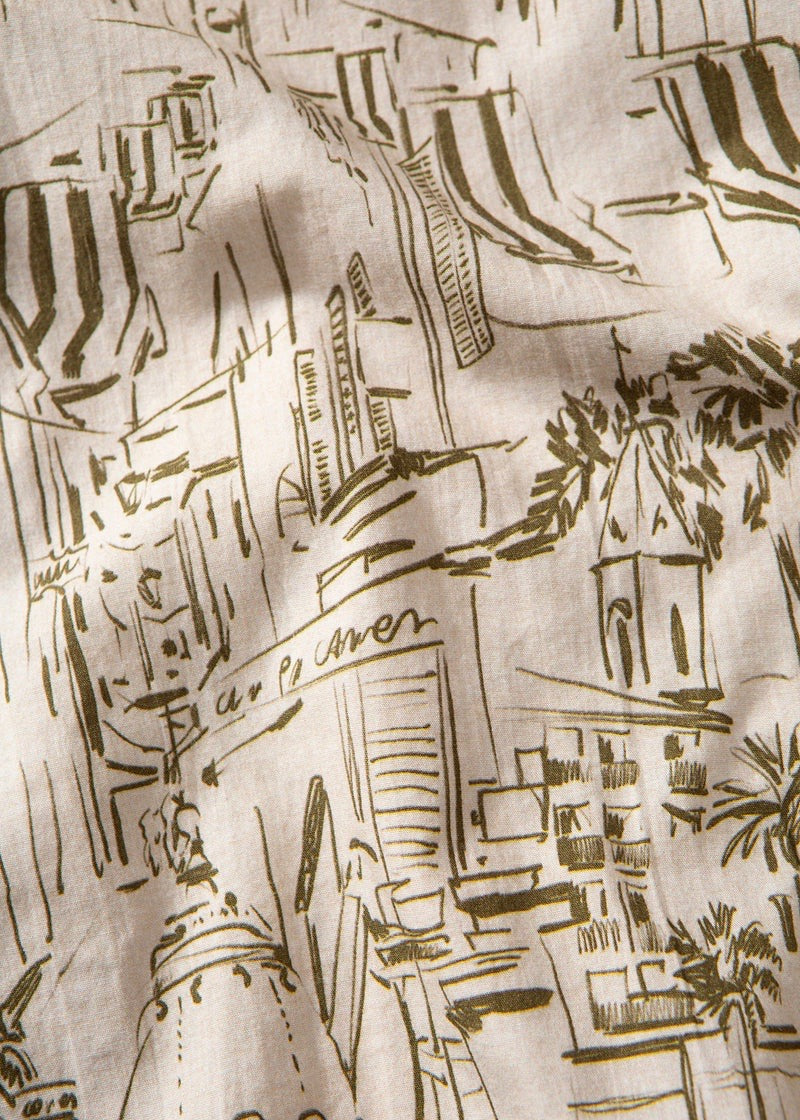 City Shirt —  SAND / OLIVE