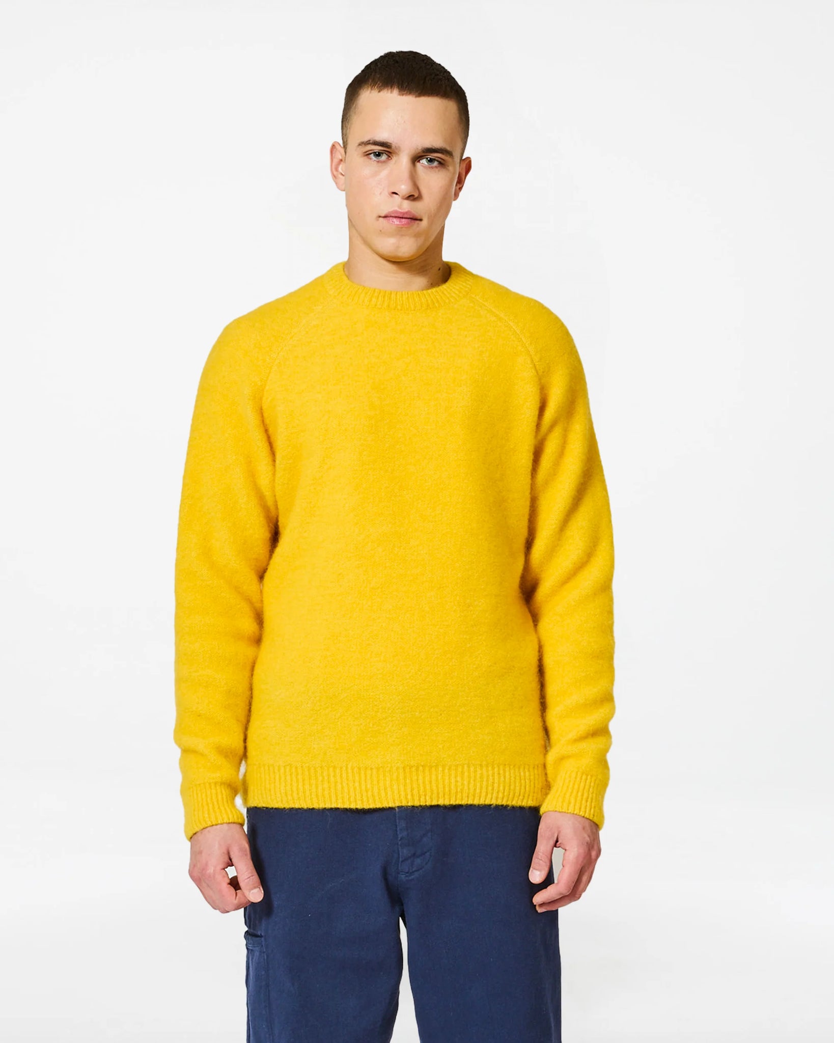 Baby Brett Sweater Alpaca — BRIGHT YELLOW