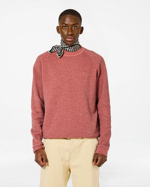 Terry Crewneck Sweat — CORAL PINK