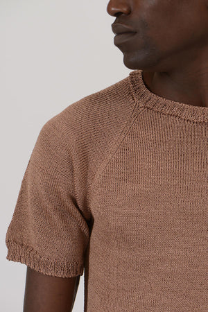 Raglan Knit SS Top — BLACK / BROWN / BLUE / STARY NIGHT BLUE