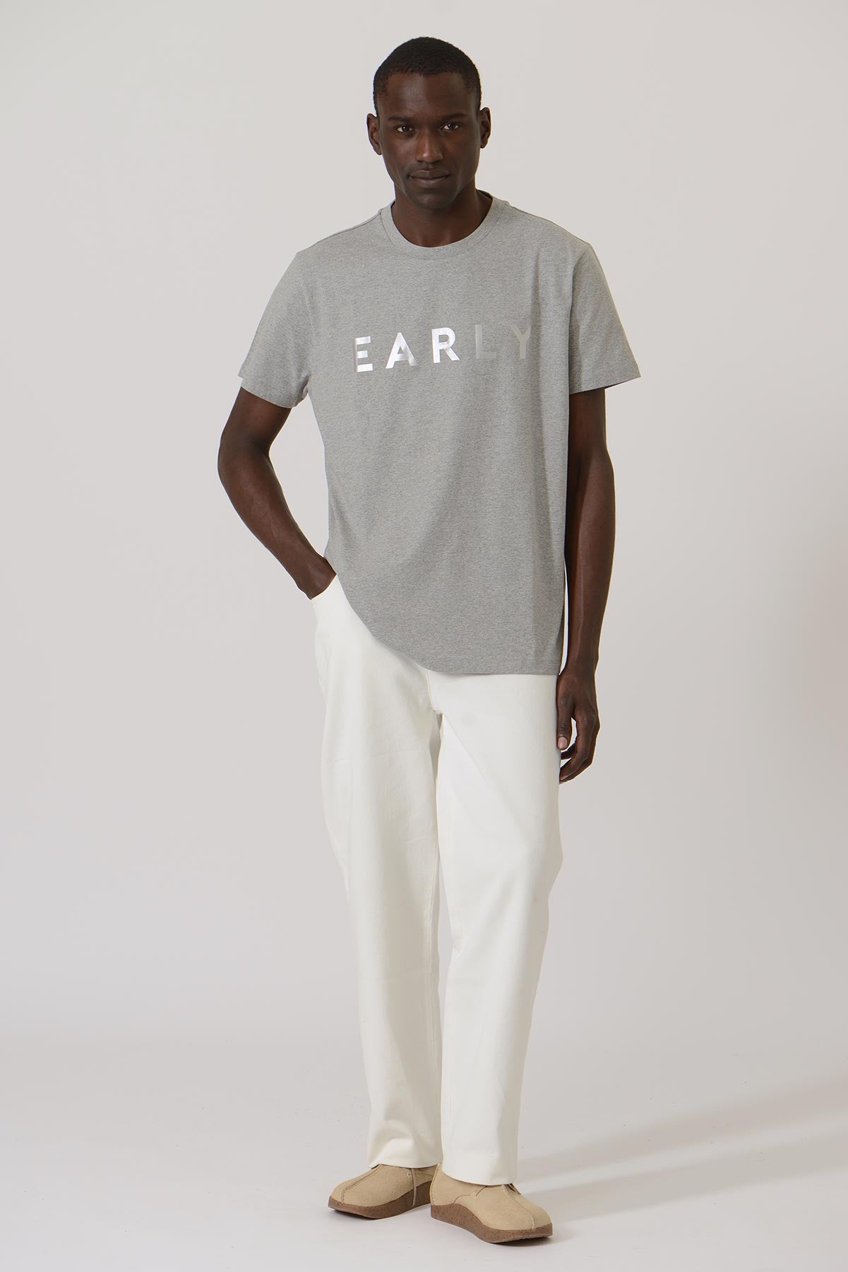 Early Logo Men Tee - Grey/Reflector