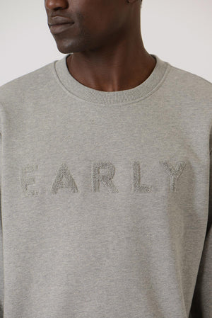 Early High-Stitch Logo Sweat - Grey